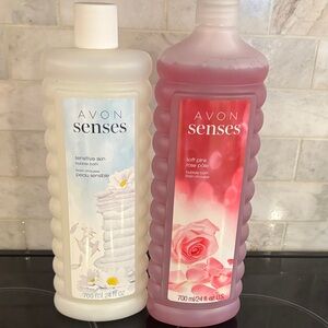 Avon Senses Bubble Bath Duo -Sensitive skin and Soft pink